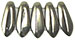 Dagger Beads 2.5/8mm (loose) : Luster - Metallic