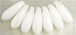 Dagger Beads 3/10mm (loose) : White