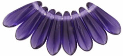 Dagger Beads 3/10mm (loose) : Tanzanite