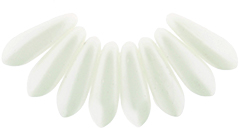 Dagger Beads 3/10mm (loose) : Powdery - Pastel White