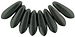 Dagger Beads 3/10mm (loose) : Powdery - Jet