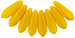 Dagger Beads 3/10mm (loose) : Powdery - Sunflower