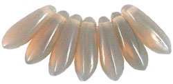 Dagger Beads 3/10mm (loose) : Opaque Lt Gray