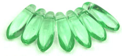 Dagger Beads 3/10mm (loose) : Lt Peridot