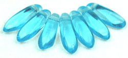 Dagger Beads 3/10mm (loose) : Aquamarine