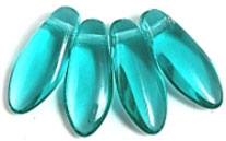 Dagger Beads 5/12mm (loose) : Teal