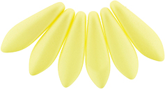Dagger Beads 5/16mm (loose) : Powdery - Pastel Yellow