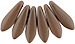 Dagger Beads 5/16mm (loose) : Powdery - Brown