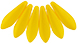 Dagger Beads 5/16mm (loose) : Powdery - Sunflower