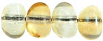 Nugget Spacers 6/8mm (loose) : Yellow Luster - Crystal