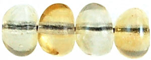 Nugget Spacers 6/8mm (loose) : Yellow Luster - Crystal