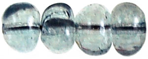 Nugget Spacers 6/8mm (loose) : Luster - Transparent Blue