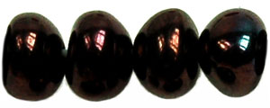 Nugget Spacers 6/8mm (loose) : Luster - Metallic Amethyst Jet