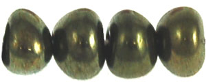 Nugget Spacers 6/8mm (loose) : Luster - Metallic Olivine