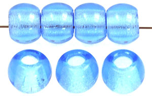 Roll Beads 12mm (loose) : Med Sapphire