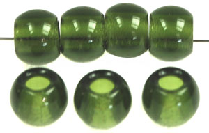 Roll Beads 12mm (loose) : Dk Olivine