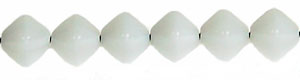 Bicone 6mm (loose) : White