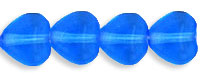 Heart Beads 6/6mm (loose) : Sapphire