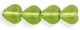 Heart Beads 6/6mm (loose) : Olivine