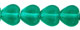 Heart Beads 6/6mm (loose) : Emerald