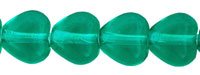 Heart Beads 6/6mm (loose) : Emerald