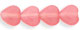 Heart Beads 6/6mm (loose) : Milky Pink