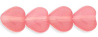 Heart Beads 6/6mm (loose) : Milky Pink