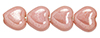 Heart Beads 6/6mm (loose) : Pink Lustered