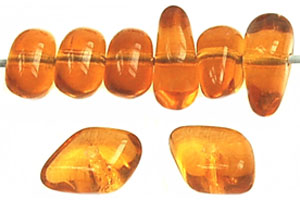 Flat Nugget Spacer 5/11mm (loose) : Med Topaz