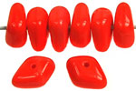 Flat Nugget Spacer 5/11mm (loose) : Opaque Red