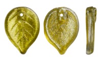 Leaves 18/13mm (loose): Space Color - Grey/Lt Topaz 