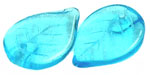 Leaves 18/13mm (loose) : Aquamarine