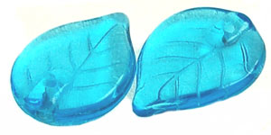 Leaves 18/13mm (loose) : Aquamarine