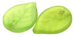 Leaves 18/13mm (loose) : Matte - Lt Olivine