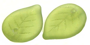 Leaves 18/13mm (loose) : Matte - Olivine