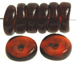 Donut Beads 7/15mm (loose) : Dk Topaz