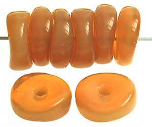 Donut Beads 7/15mm (loose) : Milky Topaz