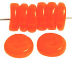Donut Beads 7/15mm (loose) : Opal/Orange Multi