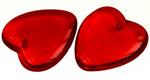 Heart 7/24mm (loose) : Siam Ruby
