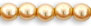 Round Beads 4mm (loose) : Pearl - Gold