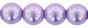 Round Beads 6mm (loose) : Pearl - Lilac