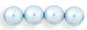 Round Beads 6mm (loose) : Pearl - Baby Blue