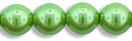 Round Beads 6mm (loose) : Pearl - Olive