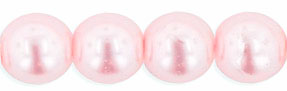 Round Beads 6mm (loose) : Pearl - Soft Pink