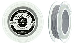 TOHO One-G Thread 125 Yard Spool : Lt Gray