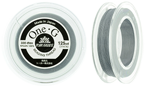 TOHO One-G Thread 125 Yard Spool : Gray