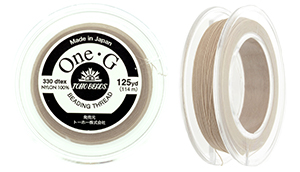 TOHO One-G Thread 125 Yard Spool : Beige