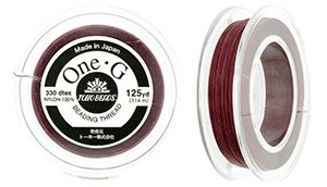 TOHO One-G Thread 125 Yard Spool : Burgandy