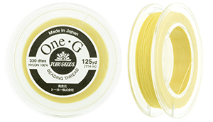 TOHO One-G Thread 125 Yard Spool : Lt Yellow