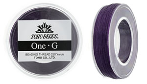 TOHO One-G Thread 250 Yard Spool : Purple